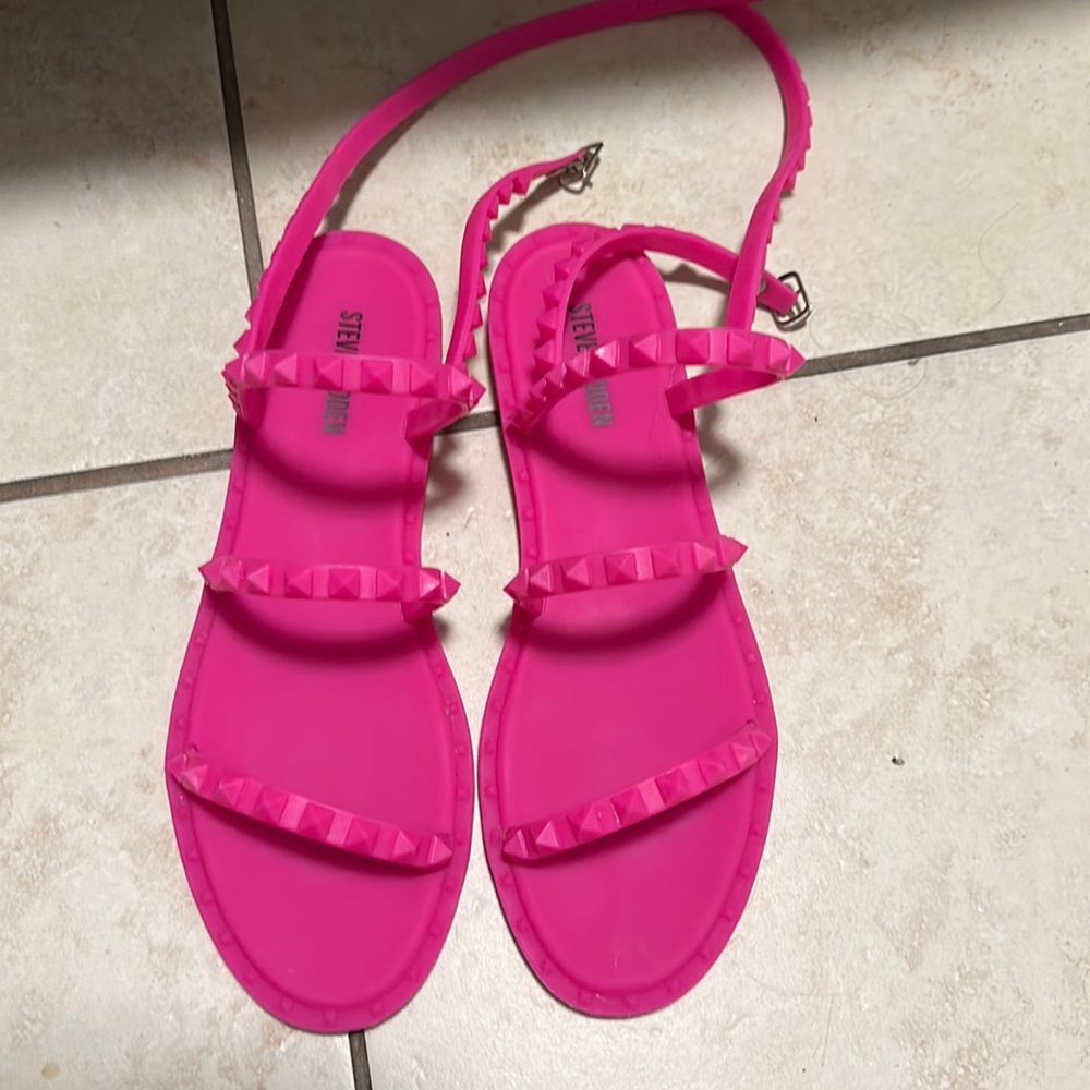 Steve Madden Hot Pink jelly sandals